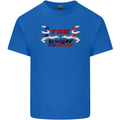 Taekwondo Fighter Mixed Martial Arts MMA Kids T-Shirt Childrens Royal Blue