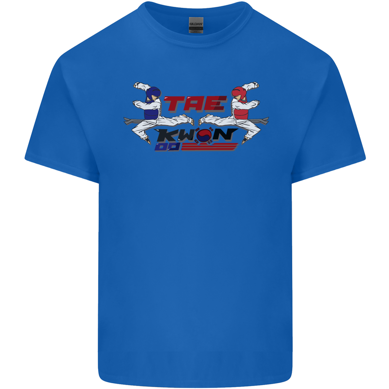 Taekwondo Fighter Mixed Martial Arts MMA Kids T-Shirt Childrens Royal Blue