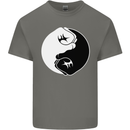 Taekwondo Fighter Mixed Martial Arts MMA Mens Cotton T-Shirt Tee Top Charcoal