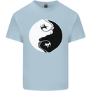 Taekwondo Fighter Mixed Martial Arts MMA Mens Cotton T-Shirt Tee Top Light Blue