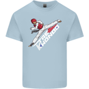 Taekwondo Fighter Mixed Martial Arts MMA Mens Cotton T-Shirt Tee Top Light Blue