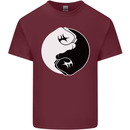 Taekwondo Fighter Mixed Martial Arts MMA Mens Cotton T-Shirt Tee Top Maroon