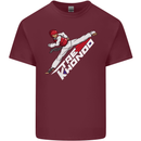 Taekwondo Fighter Mixed Martial Arts MMA Mens Cotton T-Shirt Tee Top Maroon