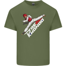 Taekwondo Fighter Mixed Martial Arts MMA Mens Cotton T-Shirt Tee Top Military Green