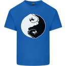 Taekwondo Fighter Mixed Martial Arts MMA Mens Cotton T-Shirt Tee Top Royal Blue