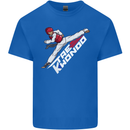 Taekwondo Fighter Mixed Martial Arts MMA Mens Cotton T-Shirt Tee Top Royal Blue