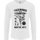 Taekwondo World Champion Martial Arts MMA Mens Long Sleeve T-Shirt White