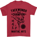 Taekwondo World Champion Martial Arts MMA Mens T-Shirt Cotton Gildan Red