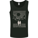 Take Me to the Mountains Trekking Hiking Mens Vest Tank Top Black