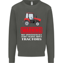 Talking About Tractors Funny Farmer Farm Kids Sweatshirt Jumper Storm Grey