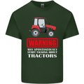 Talking About Tractors Funny Farmer Farm Mens Cotton T-Shirt Tee Top Forest Green