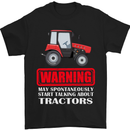 Talking About Tractors Funny Farmer Farm Mens T-Shirt Cotton Gildan Black