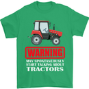 Talking About Tractors Funny Farmer Farm Mens T-Shirt Cotton Gildan Irish Green