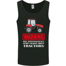 Talking About Tractors Funny Farmer Farm Mens Vest Tank Top Black
