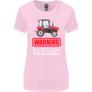 Talking About Tractors Funny Farmer Farm Womens Wider Cut T-Shirt Light Pink