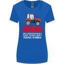 Talking About Tractors Funny Farmer Farm Womens Wider Cut T-Shirt Royal Blue