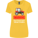 Talking About Tractors Funny Farmer Farm Womens Wider Cut T-Shirt Yellow