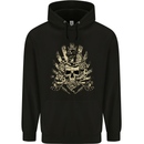 Tattoo Skull Snake Tattooist Biker Gothic Mens 80% Cotton Hoodie Black