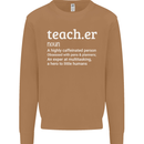 Teacher Maths English Science Sport Funny Mens Sweatshirt Jumper Caramel Latte
