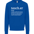 Teacher Maths English Science Sport Funny Mens Sweatshirt Jumper Royal Blue