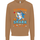 Teacher Shark Funny Teaching Teacher Mens Sweatshirt Jumper Caramel Latte