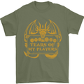 Tears of My Players RPG Role Playing Games Mens T-Shirt Cotton Gildan Military Green