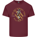 The Art of Muay Thai MMA Mixed Martial Arts Mens Cotton T-Shirt Tee Top Maroon