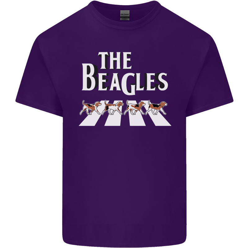 The Beagles Funny Dog Parody Mens Cotton T-Shirt Tee Top Purple