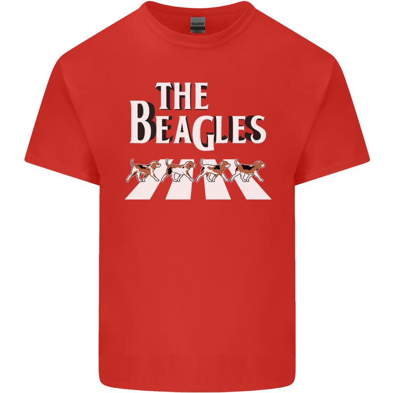 The Beagles Funny Dog Parody Mens Cotton T-Shirt Tee Top Red