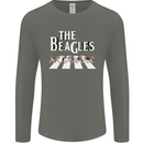 The Beagles Funny Dog Parody Mens Long Sleeve T-Shirt Charcoal