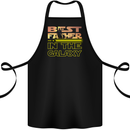 The Best Father in the Galaxy Father's Day Cotton Apron 100% Organic Black