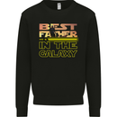 The Best Father in the Galaxy Father's Day Mens Sweatshirt Jumper Black