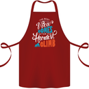 The Best Views Come From the Hardest Climb Cotton Apron 100% Organic Maroon