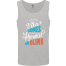 The Best Views Come From the Hardest Climb Mens Vest Tank Top Sports Grey