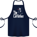 The Cat Father Parody Kitten Lover Animal Cotton Apron 100% Organic Navy Blue