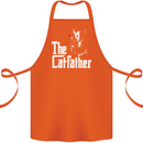 The Cat Father Parody Kitten Lover Animal Cotton Apron 100% Organic Orange