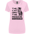 The Cat Owns the House Funny Kitten Womens Wider Cut T-Shirt Light Pink