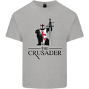 The Cusader Knights Templar St Georges Day Mens Cotton T-Shirt Tee Top Sports Grey