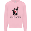 The Cusader Knights Templar St Georges Day Mens Sweatshirt Jumper Light Pink