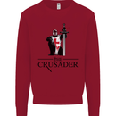 The Cusader Knights Templar St Georges Day Mens Sweatshirt Jumper Red