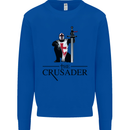 The Cusader Knights Templar St Georges Day Mens Sweatshirt Jumper Royal Blue