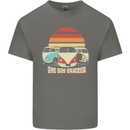 The Day Tripper Campervan Caravanning Mens Cotton T-Shirt Tee Top Charcoal