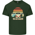 The Day Tripper Campervan Caravanning Mens Cotton T-Shirt Tee Top Forest Green