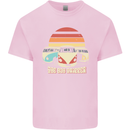 The Day Tripper Campervan Caravanning Mens Cotton T-Shirt Tee Top Light Pink