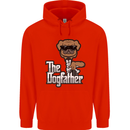 The Dog Father Funny Fathers Day Dad Daddy Mens 80% Cotton Hoodie Bright Red
