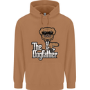 The Dog Father Funny Fathers Day Dad Daddy Mens 80% Cotton Hoodie Caramel Latte