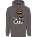 The Dog Father Funny Fathers Day Dad Daddy Mens 80% Cotton Hoodie Charcoal