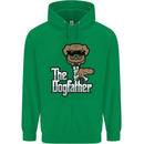 The Dog Father Funny Fathers Day Dad Daddy Mens 80% Cotton Hoodie Irish Green