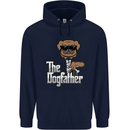 The Dog Father Funny Fathers Day Dad Daddy Mens 80% Cotton Hoodie Navy Blue