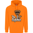 The Dog Father Funny Fathers Day Dad Daddy Mens 80% Cotton Hoodie Orange
